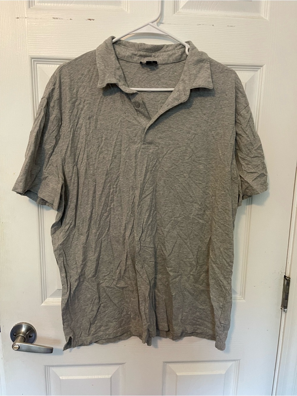 Express Men's Short-Sleeve Polo Shirt in Gray